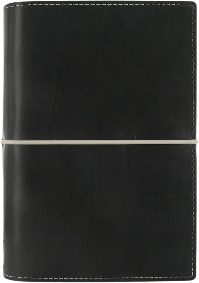 Personal Domino Organizer Agenda Zwart met Ringmechanisme