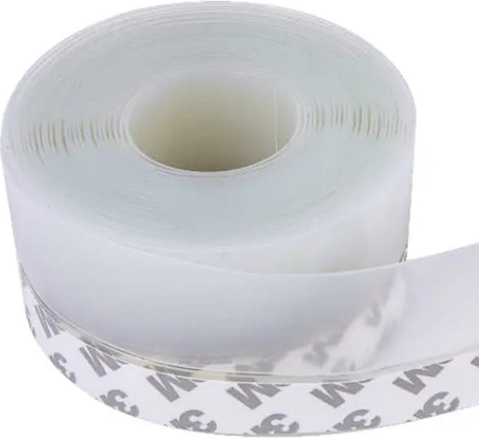 FEDEC Siliconen tochtstrip - Deuren/ramen - 45 mm dik / 5 meter lang - Wit