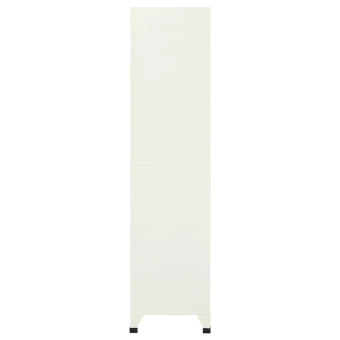 vidaXL - Lockerkast - 90x45x180 - cm - staal - grijs - en - blauw