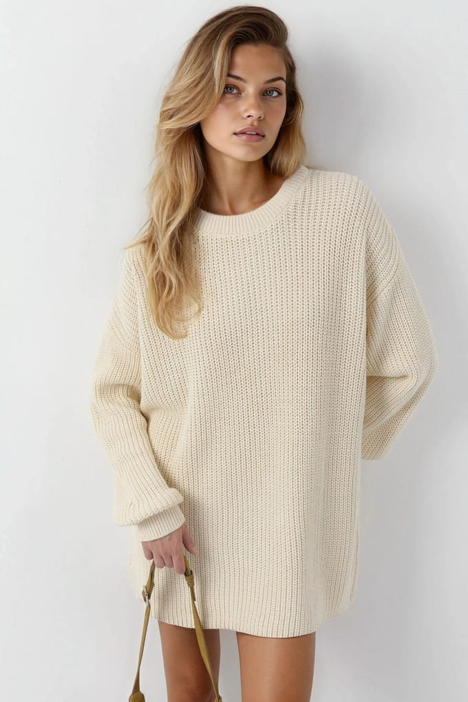 Oversized Lange Pasvorm Trui