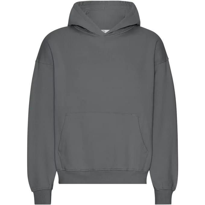 Oversized sweatshirt met capuchon Colorful Standard Organic Lava Grey