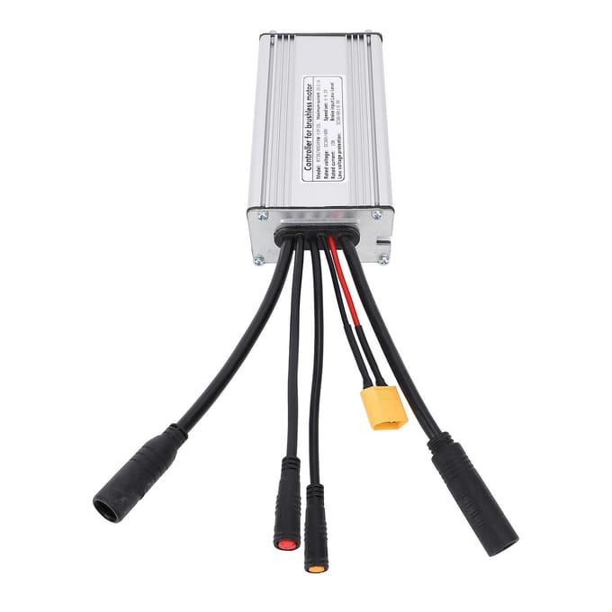 Mountainbike Motorcontroller met Kabel Waterdichte Connector Verminder Geluid Aluminiumlegering voor white