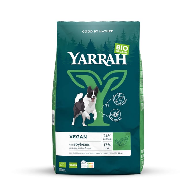 2 x 10 kg Biologisch Vegetarisch Yarrah Bio Hondenvoer
