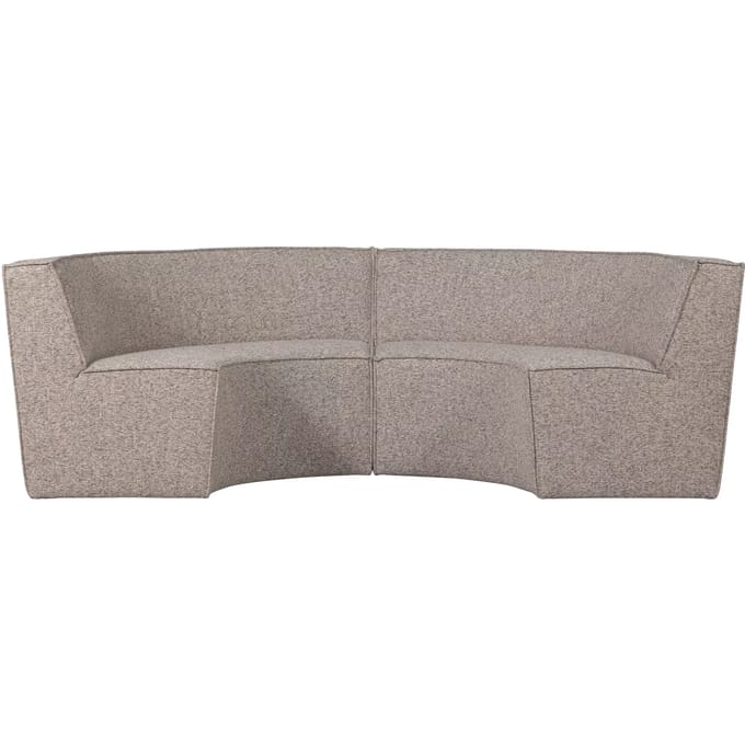 WOOOD Europa 4-Zits Eetbank - Polyester - Zand - 85x372x93