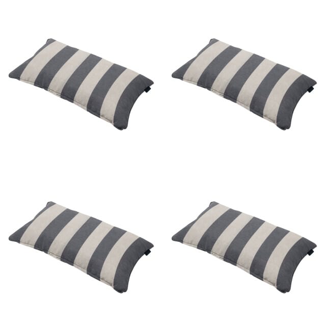 Madison - Sierkussen Amora - Grijs - 30x50x10cm - Set van 4