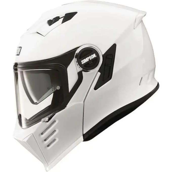 Simpson Darksome Wit ECE22.06 Systeemhelm - Helm