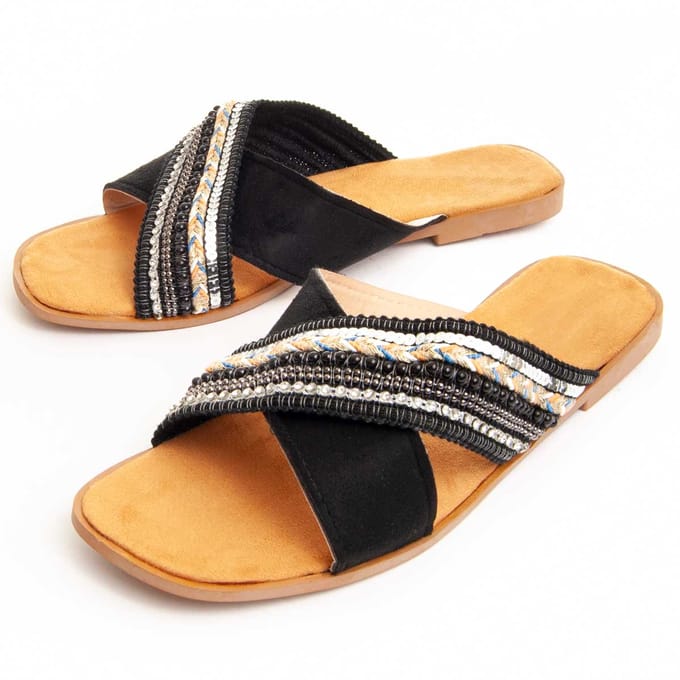 Sandalia Casual Para Mujer.  Montevita  Flipp5  89355 36 zwart