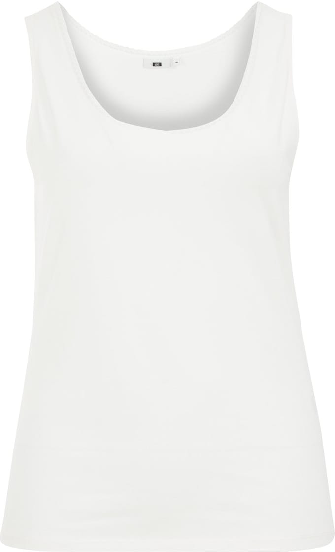 WE Fashion Dames singlet met kant - Curve