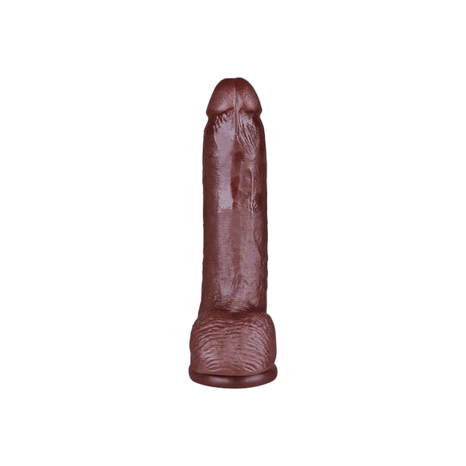 Pipedream King Cock realistische dildo Cock - With Balls bruin - 10,25 inch
