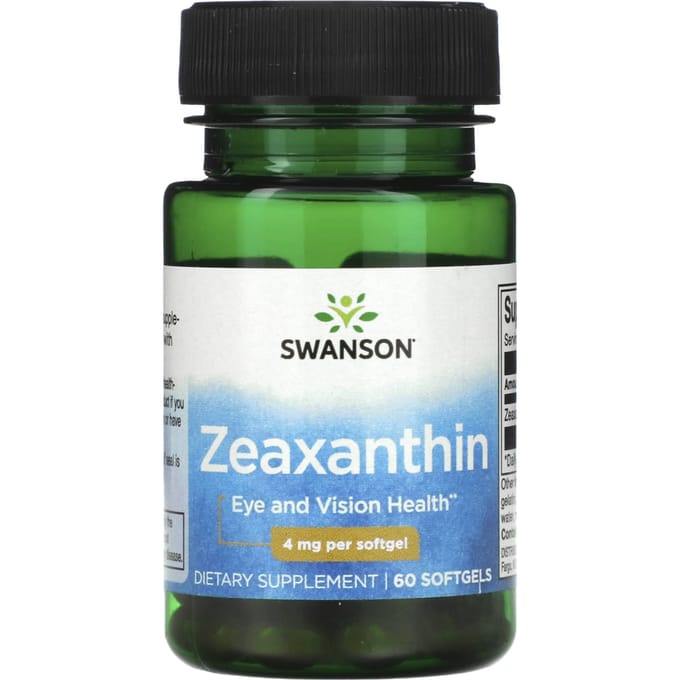 Zeaxanthine, 4 mg, 60 softgels