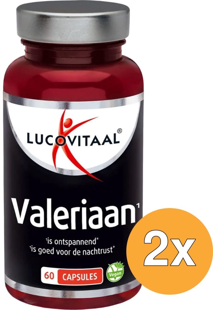 2x Lucovitaal Valeriaan 200mg (60 capsules)