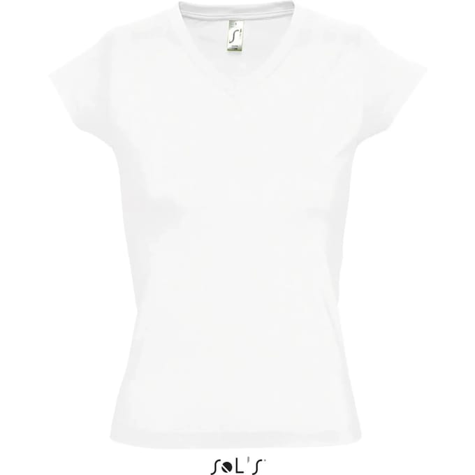 SOL'S Women´s V-Neck-T-Shirt Moon L156 - White - S