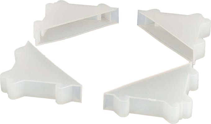 Beschermhoek voor glas 12 mm dik + Kortpack pen (039.0067)