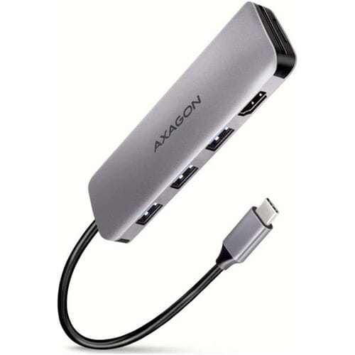 AXAGON HMC-HCR3A USB-hub USB-A, USB-C, HDMI, Micro-SD, SD USB 3.2 Gen1 5 GBit/s