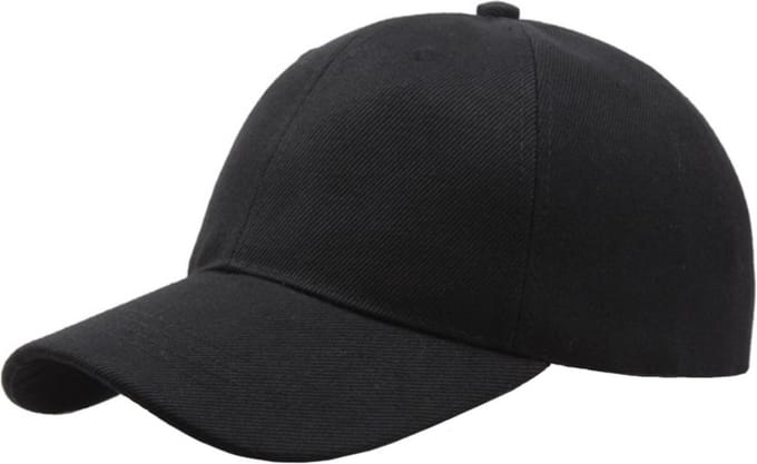 LGT JWLS Effen Baseball Cap van 100% Katoen - Zwart