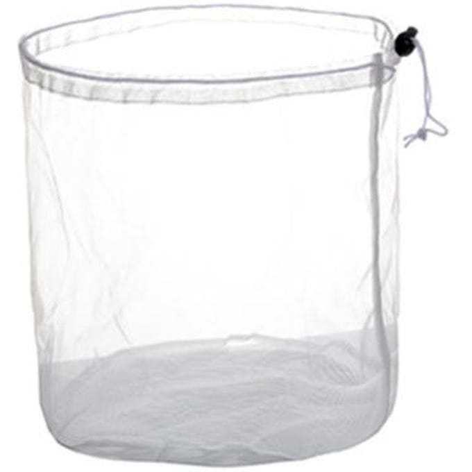 Sac à Linge Cordon Coulissant Machine à Laver Nettoyage Vêtements Lavage Sac Filet(L) white