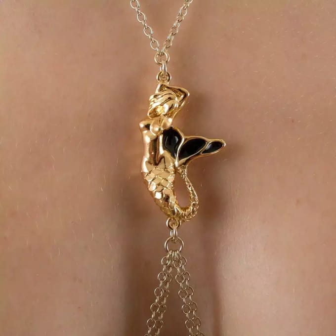 Sylvie Monthulé | Gouden Tepelklem en Sieraad | Mermaid