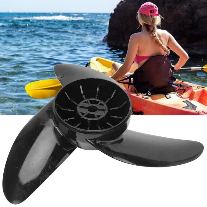 Borstelloze Hoge Paardenkracht 24V48V Elektrische Stuwkrachtgever Plastic Propeller Accessoire black
