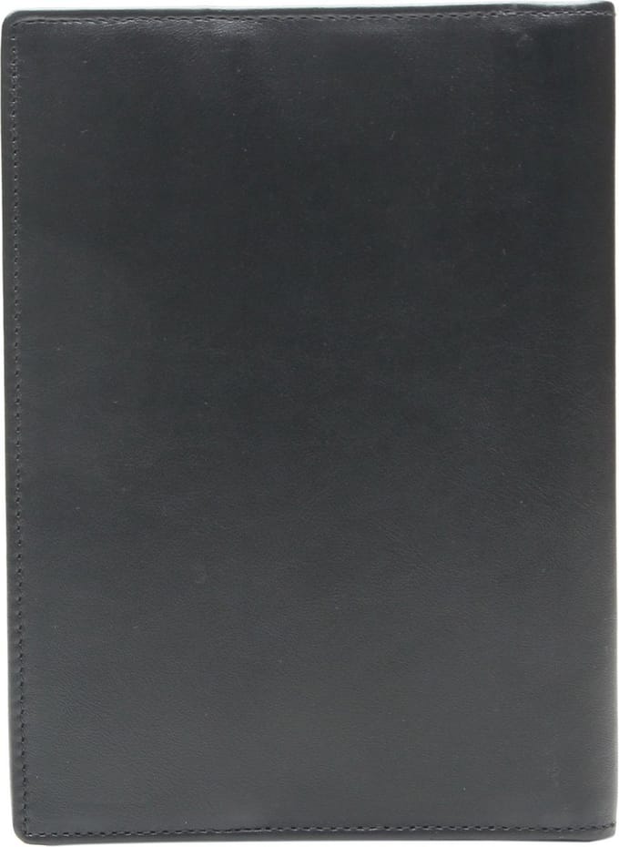 Esquire Leren Identiteitskaarthoesje Logo ID Card Case Black Zwart