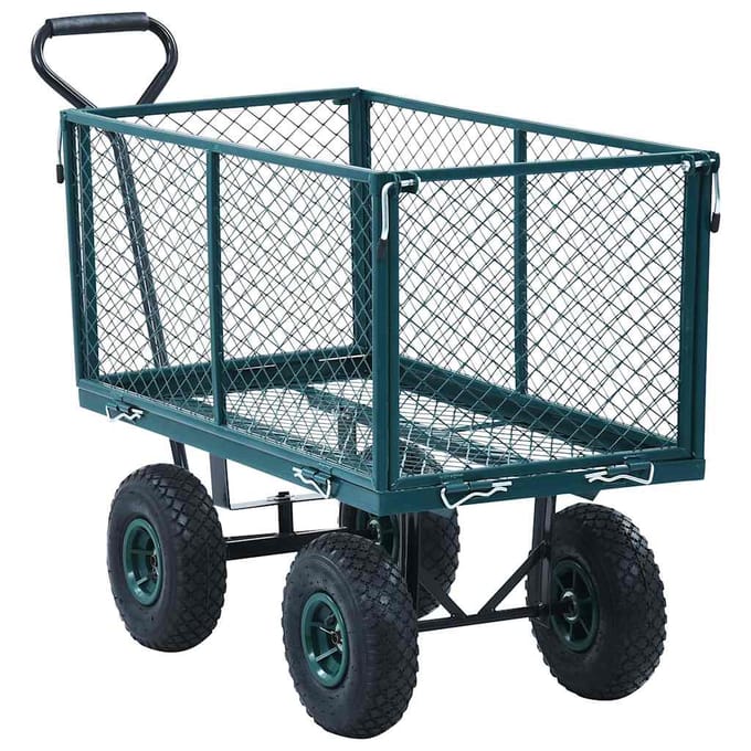 vidaXL - Tuinwagen - 350 - kg - groen