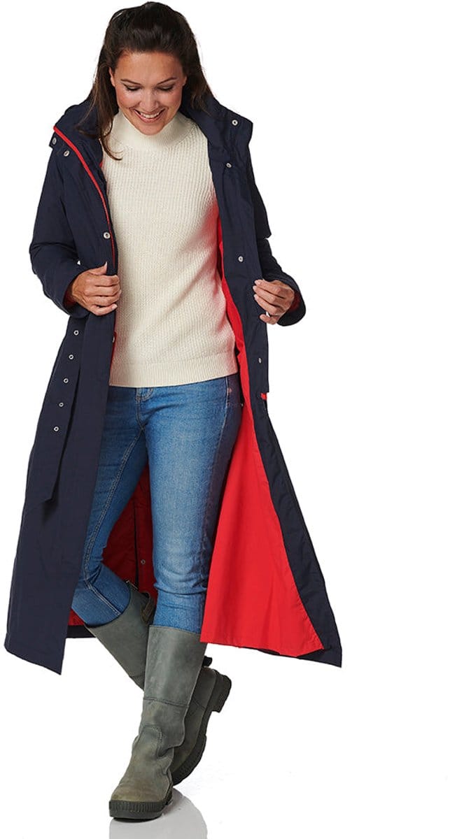 Happy Rainy Days Lange Regenjas Dames Montreal Burgandy