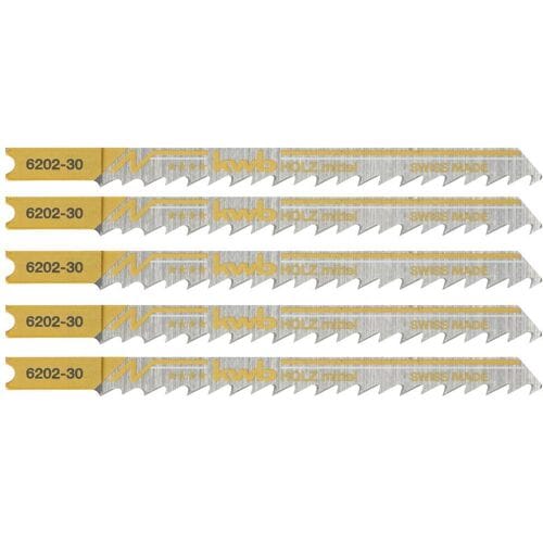kwb 620235 Decoupeerzaagbladen, houtbewerking, HCS, universele schacht, Profi-Pack, 5x middel 5 stuk(s)