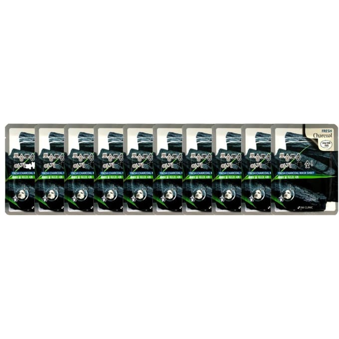 3W CLINIC Fresh Charcoal-maskervel (3 opties) #30 Sheets