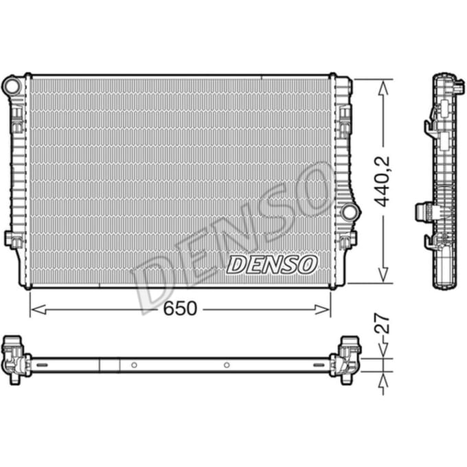 Radiator, motorkoeling DENSO DRM32049