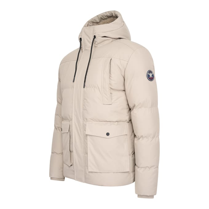 Cappuccino Italia - Heren Jas winter Moorland - Beige - Maat S