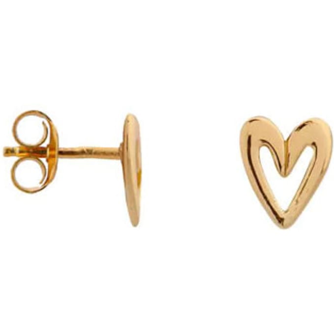 Label Kiki K.z.103.1 drawn heart studs