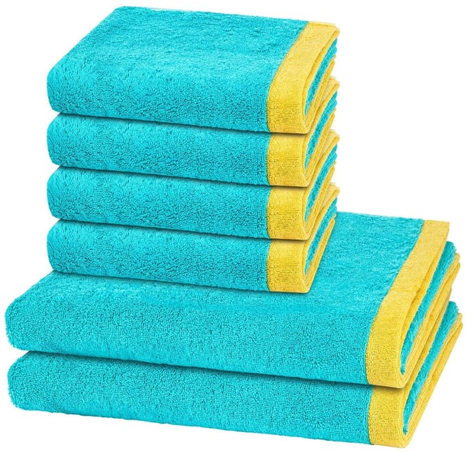 Cawö Sonstiges 4 X handdoek 2 X douchehanddoek - in set 6 pack Lifestyle Splash
