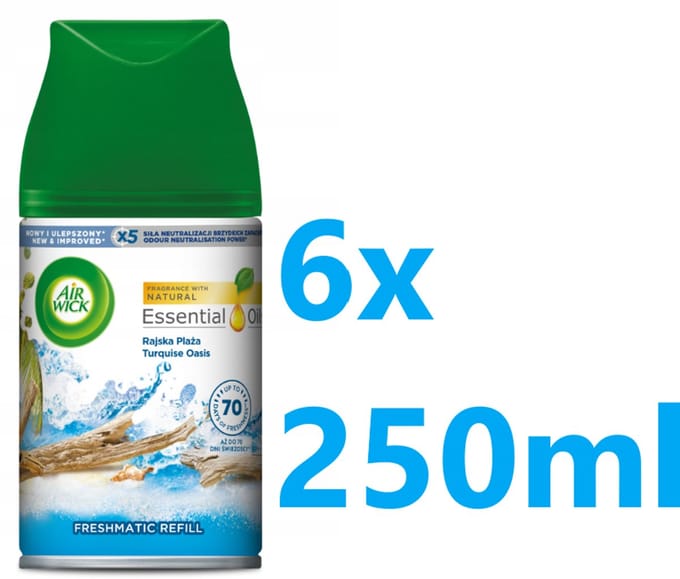 Air Wick - Luchtverfrisser - Navulling - Turquoise Oase - 250ml x 6