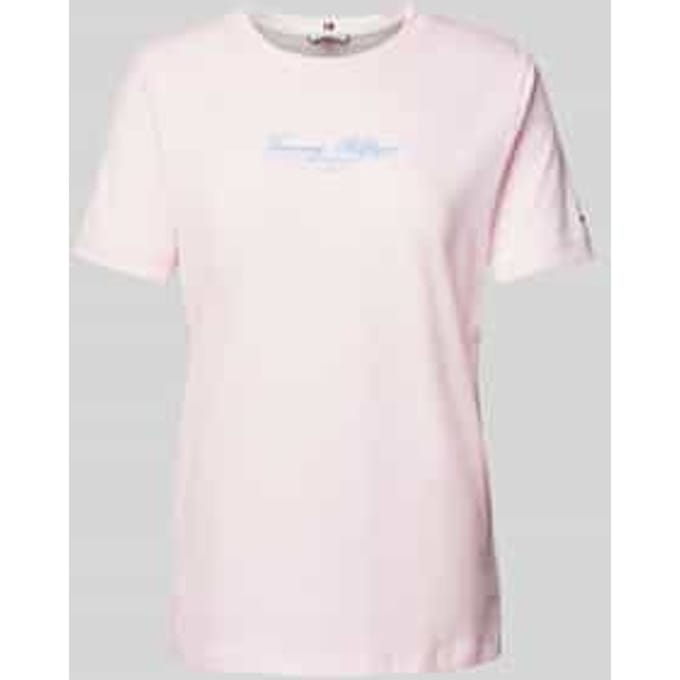 T-shirt met labelprint