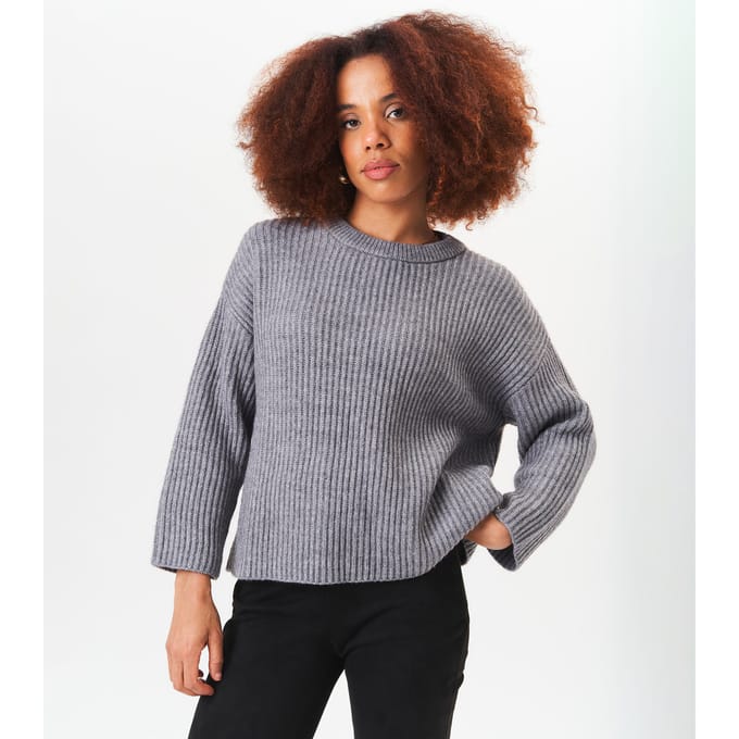 Grof gebreide oversized trui