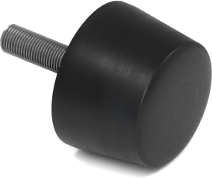 Rubbermagazijn - Conische demper - Type K/D - 25x17mm - M6 - Set 10 stuks