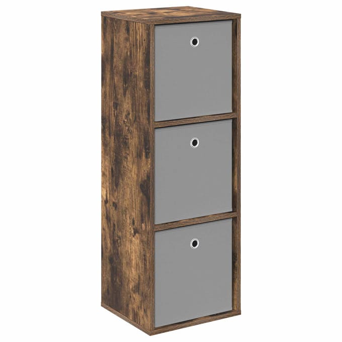vidaXL - Dressoir - Gerookt - eiken - 35 - x - 32 - x - 99,5 - cm