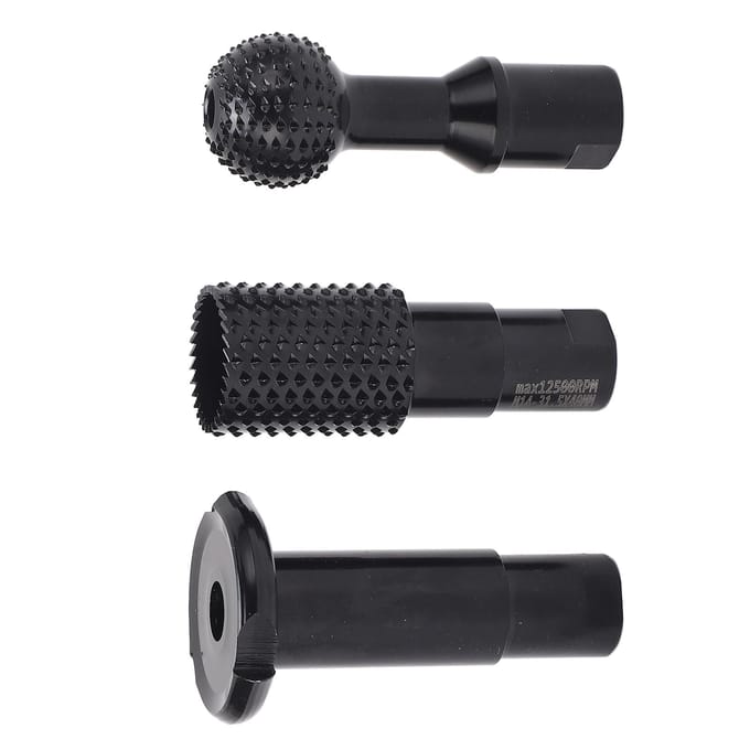 3 stuks roterende braamset M14 roterende vijl houtsnijwerk bramen voor 115 125 type haakse slijper