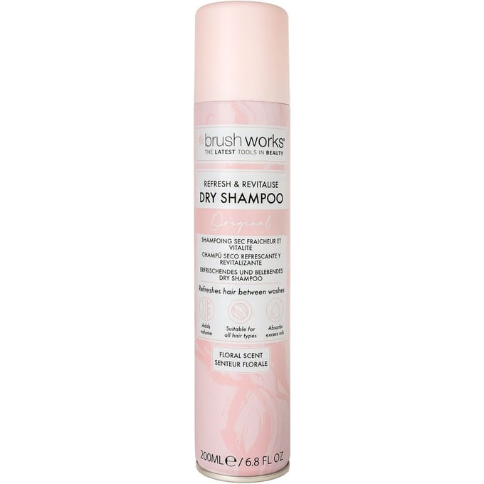 brushworks Refresh &amp; Revitalise Floral Dry Shampoo 200 ml