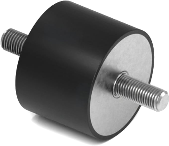 Rubbermagazijn - Trillingsdemper - Type A - 40x30mm - M8 - Set 10 stuks