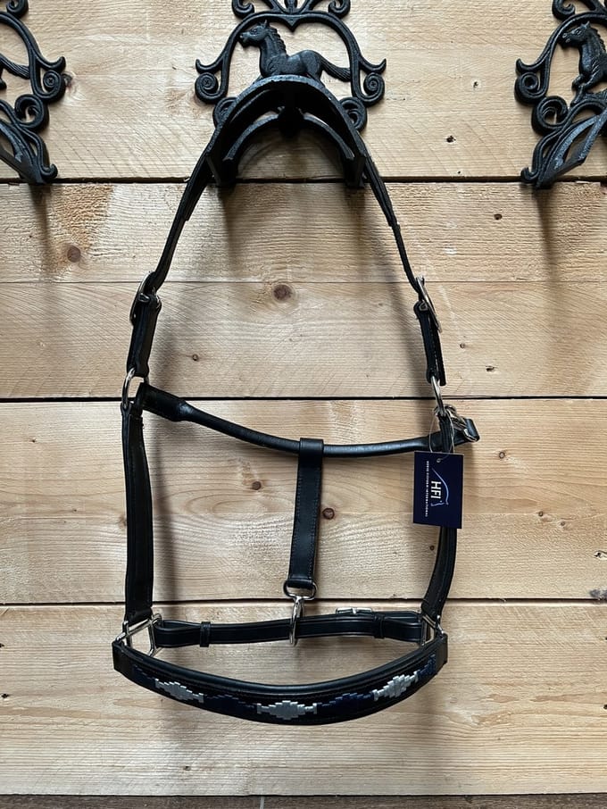Leren halster voor paarden HFI Polo