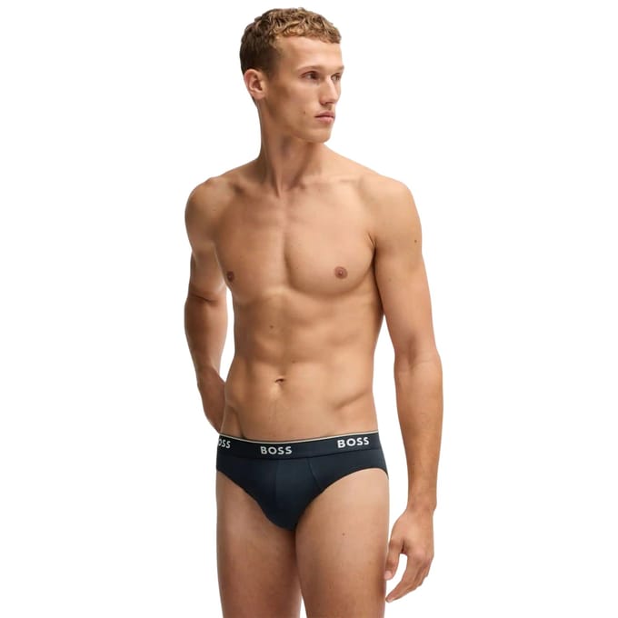 Boss Power Stretch-slips voor heren (set van 3) (Blauw/Zwart/Antraciet)