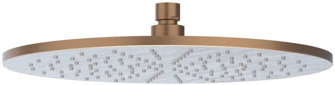 IVY Toebehoren Hoofddouche medium 30cm met antikalk nozzels RVS316 geborsteld mat koper PVD
