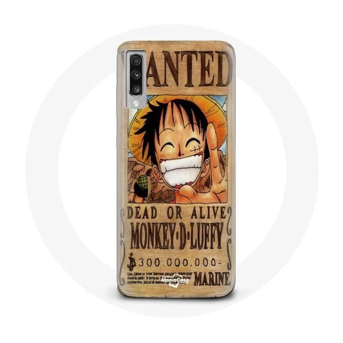 Samsung Galaxy A70 hoesje One Piece Manga Luffy onderzoeksposter