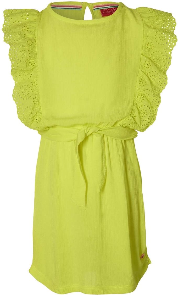 Quapi meisjes mouwloze jurk Fancy Lemon Yellow - maat 98/104