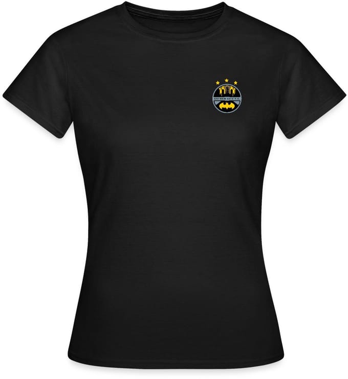 Batman Bruce Wayne Gotham City F.C. Voetbalshirt T-Shirt Dames