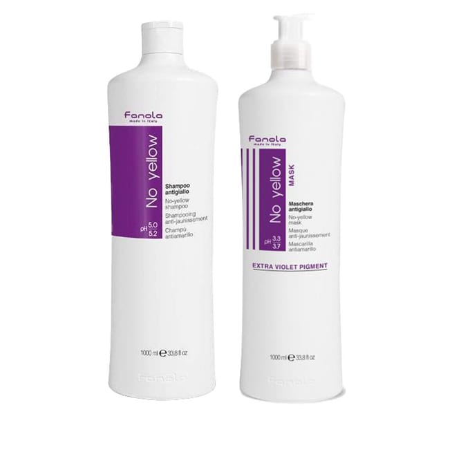 Fanola No Yellow Shampoo 1000ml + Masker 1000ml