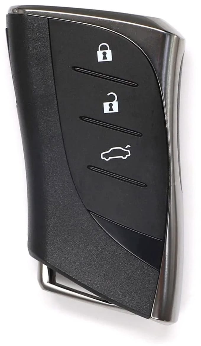 XEOD Autosleutelbehuizing - sleutelbehuizing auto - sleutel - Autosleutel / Geschikt voor: Lexus 3 knops