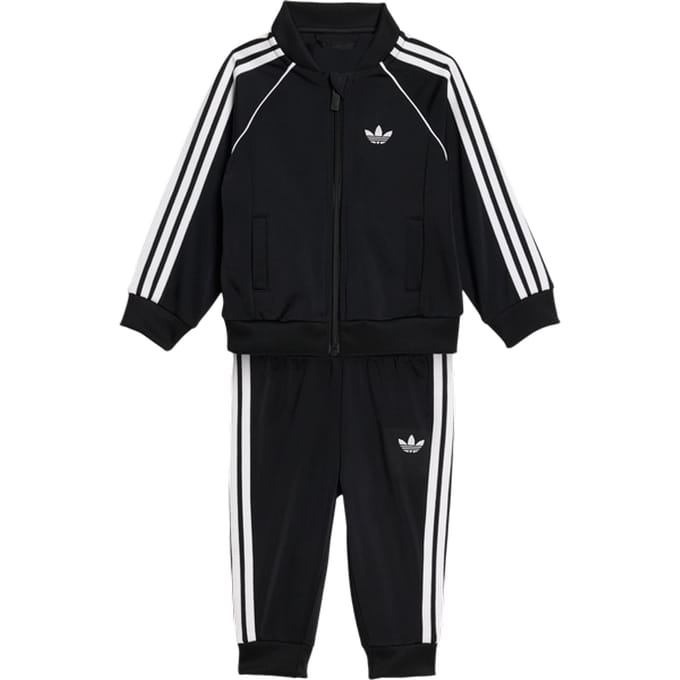 Adidas Sst Tracksuit Trainingspakken Baby - Zwart - Maat 63 - 68 CM - Poly Mesh
