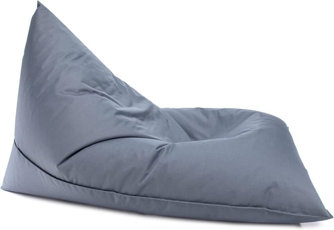 Zitzak Fauteuil - Zitkussen Outdoor - Ontspannen Buiten - Waterdicht Polyester - 150 x 100 cm - Grijs