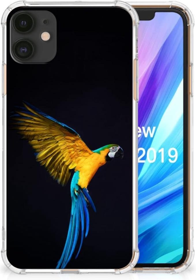 Apple iPhone 11 Case Anti-shock Papegaai